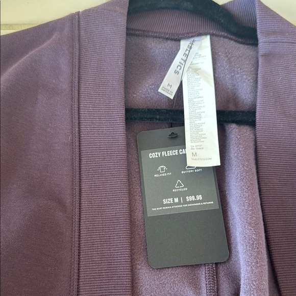 Purple Cozy Fleece Cardigan - Picture 4 of 6